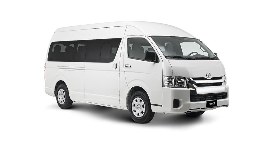 Toyota Hiace Grand Cabin van available for rent at Capital Ride Rent
