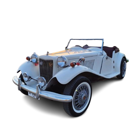 Vintage classic convertible wedding car available for rent at Capital Ride Rent