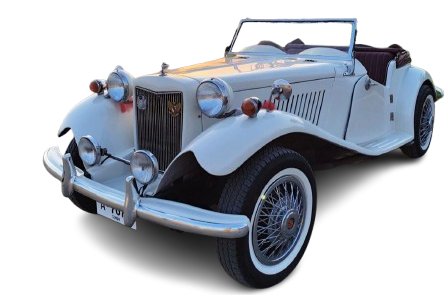 Vintage Classic Convertible
              available for rent at Capital Ride Rent